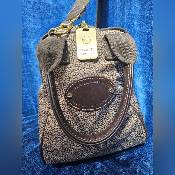 Borbonese Redwall Italia Convertible Purse Tote Handbag Nylon - Picture 3 of 12